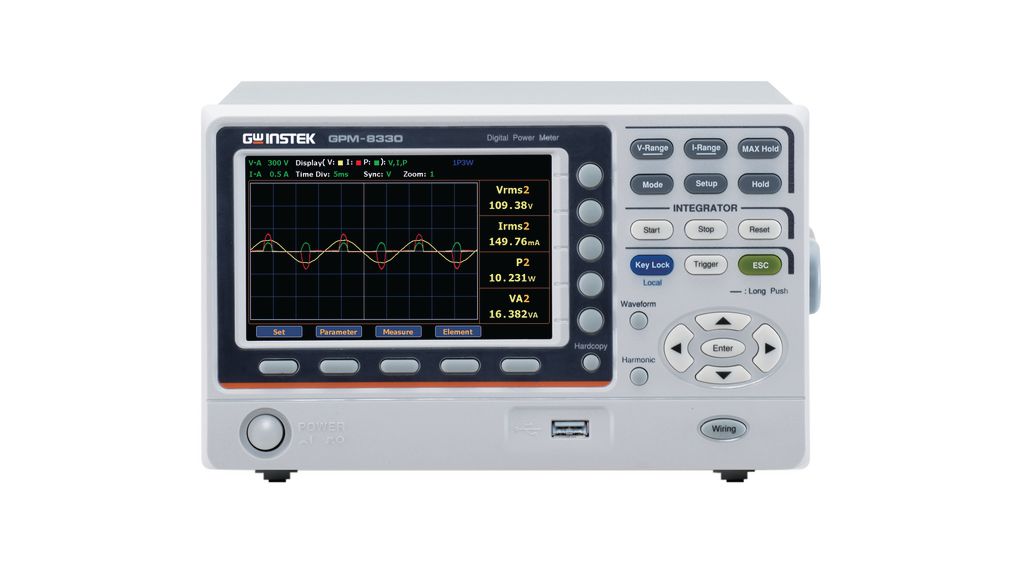 Digital Power Meter, 3 Channels, 0 ... 1 kV, 100kHz, Ethernet / USB / RS-232C / GPIB / Digital